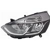 Ricam FARO DEPO H7-H1 C/MOT. ELETTRICO PARABOLA NERA BORDO CROMATO RENAUL. CLIO - 10/'12>04/'16 - DX