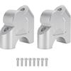 TNTGEBFVBG Alzamanubrio Moto Per BMW R1200GS R1250GS LC S1000XR R1250RT R 1200 GS Per Adventure ADV Manubrio Indietro Sposta Mount 32MM CNC Manubrio Riser Regolabile(Sliver)