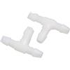 A ABSOPRO Connettore A T 3 Vie per Tubo 3mm Bianco 20 Pezzi Plastica | Perfetto Per Unire Tubi Flessibili In PVC, Gomma, Silicone. Utilizzabile Per Acqua, Raffreddamento, Aria Bassa Pressione.