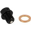 cyclingcolors 1x Tappo di scarico vite magnetico con rondella rame ideale per ciclomotore scooter moto auto quad coppa dell'olio motore, M12x1.50 12mm