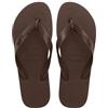 Havaianas Top Color Unisex - Adulto FlipFlop Dark Brown 43 EU