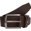 Tommy Hilfiger Uomo Cintura Denton 3,5 cm in Pelle, Marrone (Coffee Bean), 80 cm