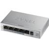 Zyxel GS1005HP Non gestito Gigabit Ethernet (10/100/1000) Supporto Power over Ethernet (PoE) Argento - GS1005HP-EU0101F