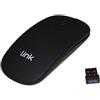 LINK MOUSE LINK WIRELESS CON SENSORE OTTICO E RICEVITORE USB, CON BATTERIE RICARICABILI INTEGRATE DPI 1600, NERO, LKMOS34 LKMOS34 LIN - LKMOS34