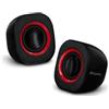ATLANTIS CASSE ATLANTIS P003-C03-B SoundPower 410 Set di mini-casse stero amplificate per computer e portatile USB Nero Lucido P003-C03-B - P003-C03-B
