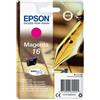 EPSON CART INK MAGENTA PER WF-2510WF, WF-2520NF, WF-2530WF WF-2540WF SERIE 16 PENNA E CRUCIVERBA - C13T16234012