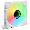 SHARKOON VENTOLA SHARK MIRROR PWM RGB REVERSE 120x120x25MM WHITE - SHARKMIRREVWH