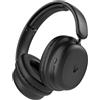 VULTECH HBT-30BK - CUFFIE OVER EAR (NERO) BLUETOOTH 5.4 - MICROFONO E CONTROLLO TRACCIA - CONNETTORE TYPE C- ANC - BATTERIA 300 - VULHBT-30BK
