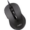 ADJ MOUSE USB OTTICO 6D EVO PURE BK 1000 DPI 6 TASTI PLUG&PLAY ADJ - 510-00036
