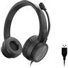 CONCEPTRONIC POLONA05B - CUFFIE OVEREAR - MICROFONO NOISE CANC. - CONTROLLO VOLUME - USB-A CONPOLONA05B - CONPOLONA05B