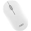 ADJ MOUSE WIRLESS OTTICO 3D EGG WHITE 1000 DPI 3 TASTI PLUG&PLAY ADJ - 510-00040