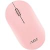 ADJ MOUSE WIRLESS OTTICO 3D EGG PINK 1000 DPI 3 TASTI PLUG&PLAY ADJ - 510-00041