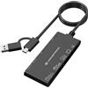CONCEPTRONIC LETTORE SCHEDE USB 3.0 7IN1 BK 2*SD,2*MICRO SD/T-FLASH,MS,CF,XD - BIAN10B