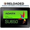 ADATA SSD 2,5 120GB SATA SU650 ADATA 6 MESI GARANZIA USATI NO SCATOLA - REF-ASU650SS-120GT-R