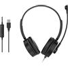 EQUIP CUFFIA C/MICROFONO USB BK CONTR.REMOTO CAVO 2MT - 245301