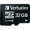 VERBATIM 32GB MICRO SD - CLASSE 10 VER44083/32GB - VER44083/32GB