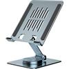 CONCEPTRONIC THANA09G - SUPPORTO TABLET IN ALLUMINIO - BASE GIREVOLE - H REGOLABILE CONTHANA09G - CONTHANA09G
