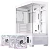 EINAREX CASE MATX GAMING S501D RGB WHITE MATX RGB WH GAMING 3 X RGB FANS - EXCS-SM-51DR-W