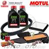 Motul - HIFLO - NGK - Mitsuboshi - Bando Tagliando YAMAHA X-MAX 300 2017-2025 / 5100 10w40 + filtri candela rulli cinghia