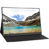 VBESTLIFE Touchscreen per Monitor Portatile 2K, Touch Screen HD IPS da 14 Pollici Staffa per Monitor HDR Tipo C Integrata, Visualizzazione Completa a 178 °, Supporto per Schermo Diviso per