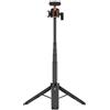 Andoer Magnetized Fast Release Handheld Tripod, Selfie Stick per Action 6/NANO con Prolunga 4 Livelli, Testa a Sfera 360, Stand per Fotocamera