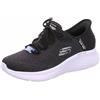 Skechers Skech-Lite PRO Natural BeautySneaker da Donna, Tessuto Nero con Finiture Bianche., 36 EU