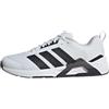 adidas Uomo Dropset Control Training Shoes, Ftwr White/Core Black/Lucid Red, 42 2/3 EU