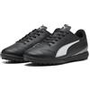 Puma Scarpe da Calcio Unisex per Bambini Vitoria II TT JrSoccer, Nero (Puma Black), Bianco (Puma White), 4 UK