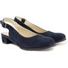 Ulla Popken Lederpumps, Veloursleder, Zierspange, Weite H SandaliDonna