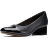 Clarks, Tuta Sintetica Pelle Nera, 5.5 UK Wide