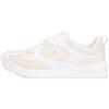 Tommy Hilfiger Donna Sneakers Running Casual Fashion in Pelle, Blu (White/Soft Cream), 37