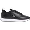 Calvin Klein Donna Sneakers Running Retro Sock Patch Profilo Basso, Nero (Ck Black), 36