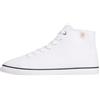 Tommy Hilfiger Donna Sneakers in Tela Chic Midi Cut con Lacci, Bianco (White), 38