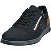 bugatti Klassischer Sneaker mit Zipp-Element und Logo An der Seite, Scarpe da Ginnastica Uomo, Nero 1000, 40 EU