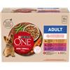 PURINA ONE Mini Adult Pollo, Manzo & Agnello Umido per cane - Set %: 20 x 85 g