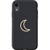 Tiny Meaning Studio Custodia per iPhone XR Grafite grigio disegnato a mano mezzaluna minimalista celeste