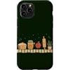 Doodle Character Friends Custodia per iPhone 11 Pro Amanti della cottura retrò Cucina Doodle Friends