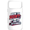 Funny Baseball Player Dingers Custodia per iPhone 17 Pro Max How To Bunt, Hit a Dinger Funny Baseball Player Home Run Fun