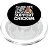 Emotional Support Chicken Do Not Pet Gif Pollo di supporto emotivo PopSockets PopGrip per MagSafe