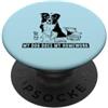 Border Collie Smart Border Collie fa i compiti Sheep Dog PopSockets PopGrip Adesivo