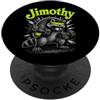 Gymming Jimothy Fitness Club Divertente Jimothy Gym Raccoon Dumbbell Fitness Allenamento Meme PopSockets PopGrip Adesivo
