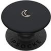Tiny Meaning Studio Grafite grigio disegnato a mano mezzaluna minimalista celeste PopSockets PopGrip Adesivo