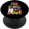 First Day of School Womens Teacher Teach Insegnante prescolare insegnamento uomo insegnante prescolare donne PopSockets PopGrip Adesivo