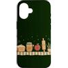Doodle Character Friends Custodia per iPhone 16 Amanti della cottura retrò Cucina Doodle Friends