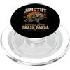 Jimothy Raccoon Panda Meme Tees Jimothy Raccoon Meme Supporto emotivo Panda PopSockets PopGrip per MagSafe