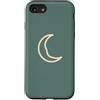 Tiny Meaning Studio Custodia per iPhone SE (2020) / 7/8 Spazio minimalista disegnato a mano verde della luna crescente fumosa della giada