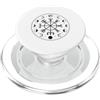 Pagan Norse Mythology Ancient Nordic Sym Vegvisir - Bussola vichinga con rune norrene, fasi lunari, Wiccan PopSockets PopGrip per MagSafe