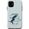 East Coast Shark Sightings Map Cool Shop Custodia per iPhone 11 East Coast Shark Sightings Cool Map