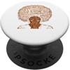 Black Mom African American Afro Women Mo Mamma Nera Orgoglioso Afro Americano Madre Afro Capelli Melanina PopSockets PopGrip Adesivo