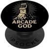 Vintage Joystick Gaming Lifestyle Arcade Retrò Arcade Gaming Nostalgia Vintage Gamer Cultura Umorismo PopSockets PopGrip Adesivo